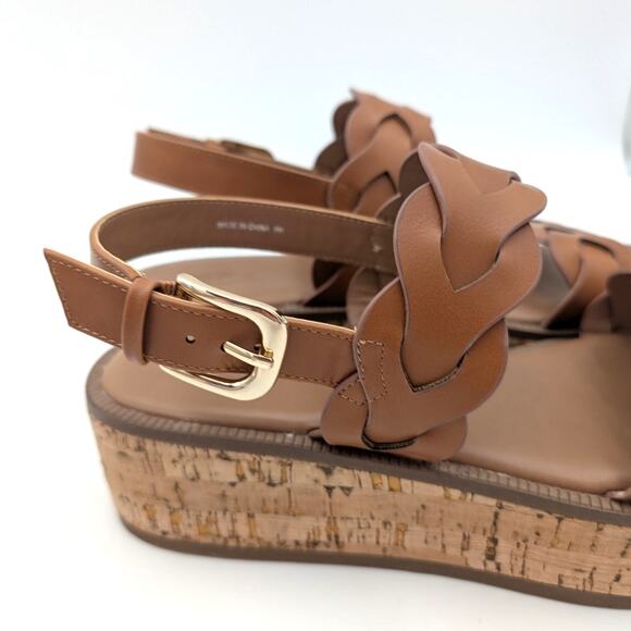 Nordstrom Rack Pennie Platform Sandal Women's Open Toe Brown Size US9M EU40 - Picture 11 of 12